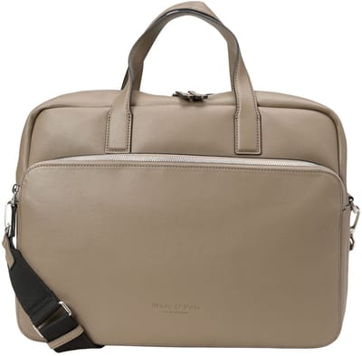 Marc O'Polo business tas laptoptas met laptopvak Fred Business Bag Pavestone Taupe