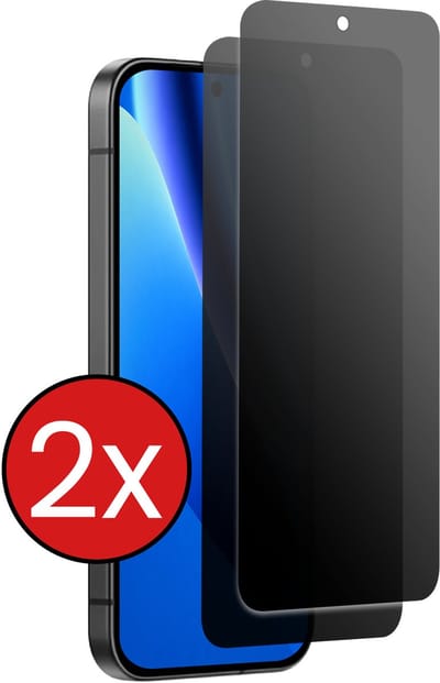 Screenprotector - 2 Stuks - Geschikt voor Google Pixel 10a - Privacy Filter - Beschermglas - Gehard Glas - Tempered Glass - Screen Protector