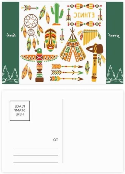 Ansichtkaarten Set - Postkaart Set Wenskaarten - Berichten Versturen - Dubbelzijdig Bedrukt - 20 stuks - Multicolor