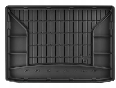 Premium Rubber Kofferbakmat met Organizer Functie – Geschikt voor OPEL Crossland X vanaf 2017 – Bovenste Laadvloer – TPE – Anti-slip – Hoge Rand (5cm)