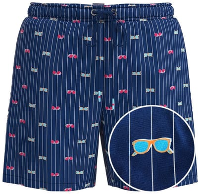 CECEBA heren zwemshort mix print blauw