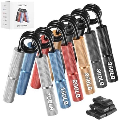 Handtrainer en Grijpkrachttrainer - Pakket van 6 (100-350LB) voor Spieropbouw en Handrevalidatie