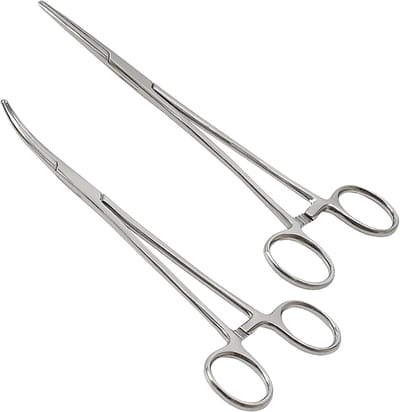 Set van 2 Piercing Tangen voor Handwerk en Solderen - Rechte Klem en Zaagtand Ontwerp - Perfect voor Creatieve Projecten en DIY Kunst