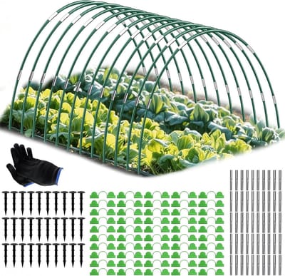 Plantentunnels Boogset - Folietunnel Bogen - Planten Beschermen - Glasvezel Flexibel - 6 x 380 mm