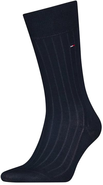 Tommy Hilfiger Herensokken Premium Rib Fil D'ecosse Dark Navy