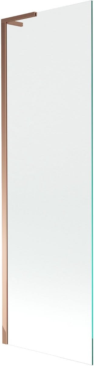 Mexen Next L badwand scherm 1-delig 60 x 150 , transparant, roze goud - 895-060-000-03-00-60
