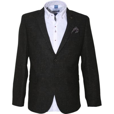 Carter & Davis - Casual colbert - Heren - 58 - Zwart - Wol - 2628-7424
