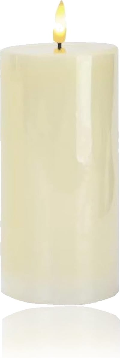 Led kaars - 17 cm- Echte Wax - Vlamloze veilige kaars - batterij - Brandveilig - Flameless candle - Kindveilig - Realistisch vaste vlam - Decoratie - Kerst - Tijdstimer - Realistisch