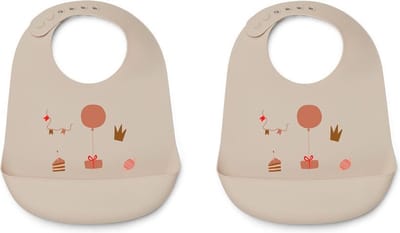 Liewood Tilda Siliconen Slab 2 Pack | Birthday Multi Mix *