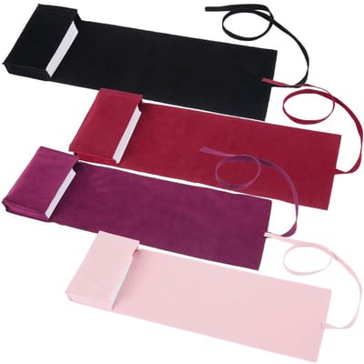 Allecto - Tarotkaarthouder - Opbergzakjes tarotkaarten - Fluwelen draagtas - Rood roze zwart - Tarot wrap - Geschikt voor hekserij benodigdheden