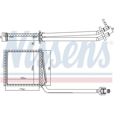 Warmtewisselaar, interieur verwarming NISSENS 707217
