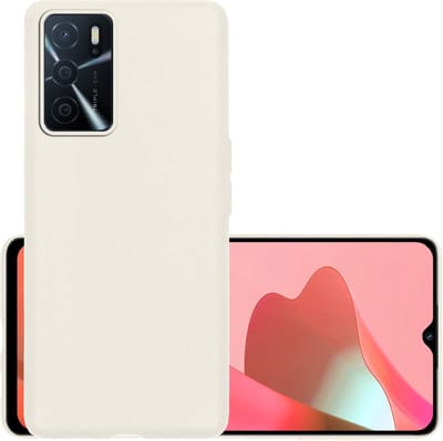 Hoesje - Geschikt voor OPPO A16s - Sterk & Shockproof - Hoes Cover - Siliconen Case - Wit