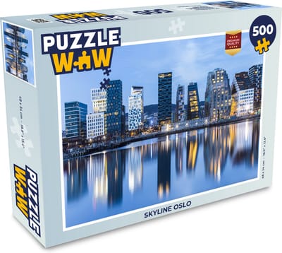 Puzzel Skyline Oslo - Legpuzzel - Puzzel 500 stukjes