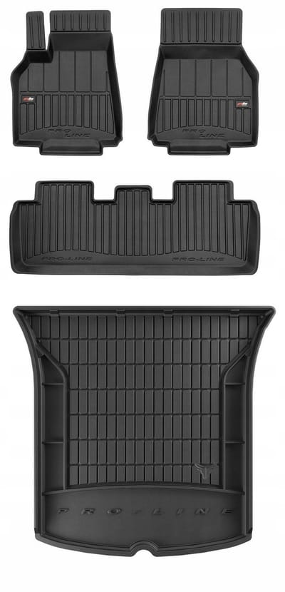 FROGUM ProLine Automatten + Kofferbakmat – Perfecte Pasvorm – Duurzaam & Geurloos TPE – TESLA Model Y 2020+