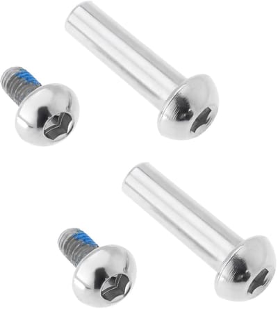 Dailygoods- Schroeven 2 Sets - M8 Vrouwelijke Nagel 29mm - Subnagels 12mm - Koolstofstaal - Halve Cirkel Zeshoek - Zilveren Bevestiging - Fietsschroeven