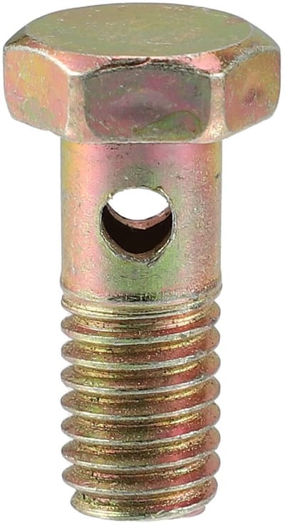 Dailygoods - M8x1.25 Banjo Bout Remleiding Fitting Adapter IJzer Bronzen Kleur