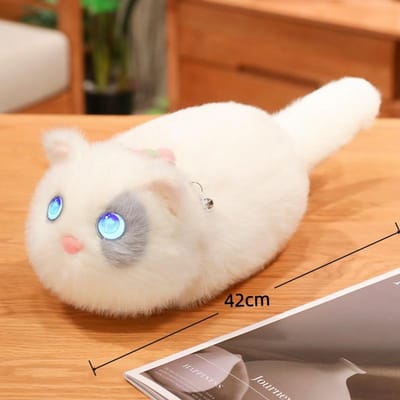 Ai Intelligente Kat Pluche Speelgoed Stemgesprek Wifi Interactieve Kinder Robot Pop Emotionele Gezelschap Buitenlandse Editie Cadeaus wit