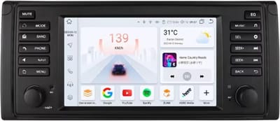 Autoradio met bluetooth - Carplay - Voor BMW 5 Series E39, X5 E53, M5 (1996-2003) - Geschikt voor Apple en Android - Stereo - Navigatie - Navigatiesysteem auto - 6GB 64GB