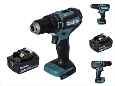 Makita DHP 485 T1 accu-klopboormachine 18 V 50 Nm borstelloos + 1x accu 5,0 Ah - zonder oplader