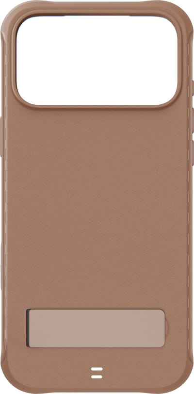 BodyGuardz Performance Pro Hoesje iPhone 17 Pro Max – Geïntegreerde Koelventilatie – Aangepaste Vastlegknop – Richtingsgevoelige Luidsprekerpoorten - Bruin