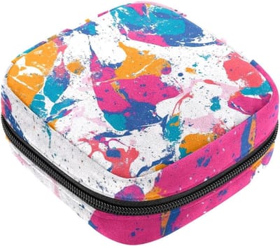 Menstruatie Opbergtas - Maandverband Pouch - Intieme Hygiëne - Privacy Beschermend - 12 x 17 x 17 cm - Marmer Print