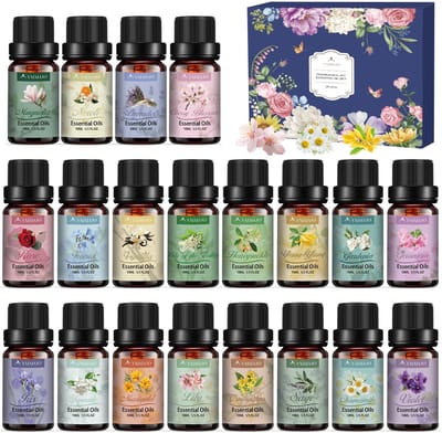 Dailygoods- Etherische Oliën Set 20 x 10 ml - Etherische Olie voor Diffuser - Pure Geurolie - Aromatherapie - Cadeau voor Vrouwen - Unieke Verpakking