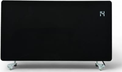 Lexorion Zenith Curved - Kachel - Elektrische Kachel - Glazen Convector Verwarming - Verwarmer - Wandverwarming - Wandkachel Electrisch - Smart App - 2400W - WiFi & Afstandsbediening - Aluminium Voeten - Timer - Instelbare Temperatuur