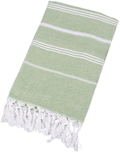 Dailygoods - CHENGZI Anti-aanbakrand strandlaken sneldrogende badhanddoek sjaal (groen)
