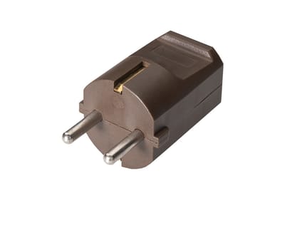 Martin Kaiser Bruine MK Stekker met aardingscontact en zwarte huls - 519oT/br [50 stuks]