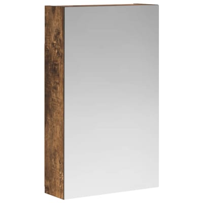 vidaXL - Badkamerspiegelkast - Rook - Eiken - 30 - x - 10,5 - x - 50 - cm - Bewerkt - hout