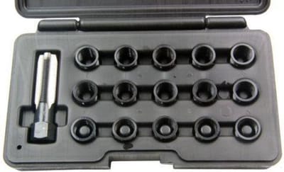 Schroefdraad reparatieset voor bougie gaten 16-delig