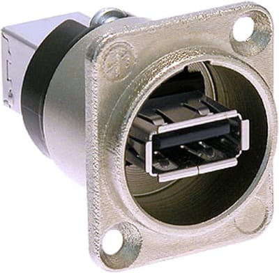 USB Adapter - Type A B - Apparaten Verbinden - Omkeerbare Connectoren - Compact Formaat - Nikkel