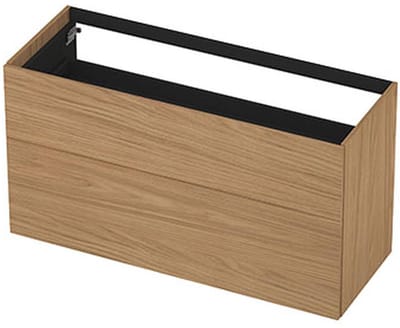INK - Onderkast 2 Laden Push To Open Decor - 1200x450x650 Mm - Blank Eiken