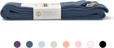 Katoenen Yoga Riem - Brilliant Blue - Blauw - 250 cm