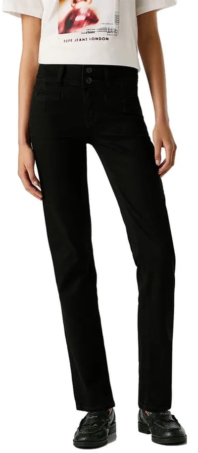 Pepe Jeans Contour Beryl Straight Fit Spijkerbroek Zwart 25 / 30 Vrouw