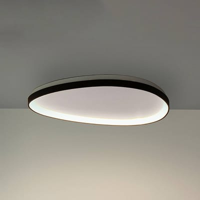IDEAL LUX LED plafondlamp Gemini zwart 81 cm 3000 K aan/uit