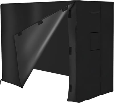 Houtopslag Beschermhoes - Houtstapel Cover - Buiten Beschermen - Waterdicht Oxford Materiaal - 121x61x107cm - Zwart