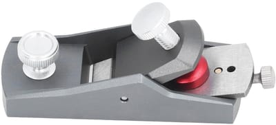 Dailygoods - Mini Houten Schaafblok - Timmermanshandschaaf - VG10 Stalen Mes - Zilver - Houtbewerking - Onmisbaar gereedschap voor timmerlieden - Alum...