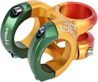 Korte Stuurpen voor Mountainbike en Racefiets, 31.8mm, 40mm Hoogte, Geschikt voor BMX en Fixie Fietsen, Verkrijgbaar in Rood, Oranje en Groen, 1 Stuk