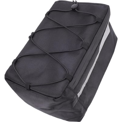 Fiets Achterdrager Tas 30x18x14cm Waterdicht 1680D Oxford Stof Fietstas met Reflecterende Strip gray