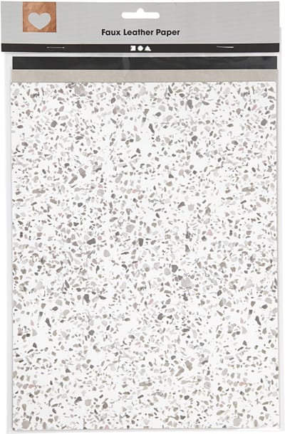 Faux Leather Papier, vel 21x27,5+21x28,5+21x29,5 cm, dikte 0,55 mm, unikleurig,met folie,bedrukt, 3 vel