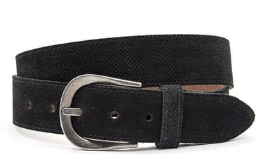 Dames riem zwart - 4 cm breed - Leer - Jeans riem - Casual - Maat 95