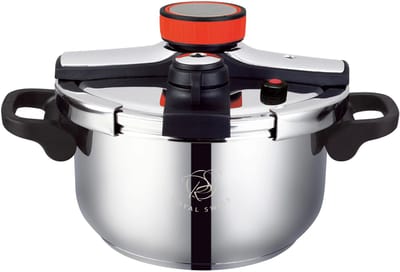 Royal Swiss® snelkookpan 4Liter – Pressure Cooker RVS – slowcooker 20cm Inductie Geschikt