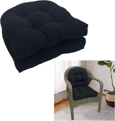 Stoelkussens Set - Tuinkussens Buiten - Comfortabel Zitten - Weerbestendig Materiaal - Set van 2 - C
