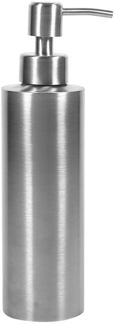 Dailygoody - Roestvrij Staal Vloeibare Zeep Dispenser - Handige Zeeppomp voor Keuken en Badkamer - Zilver - Multi-Functioneel - Perfect voor Lotion e