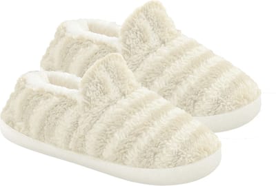 Latona Blanket® Sloffen dames - Pantoffels dames - Teddy mid - Creme - Maat 37/38