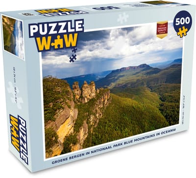 Puzzel Groene bergen in Nationaal park Blue Mountains in Oceanië - Legpuzzel - Puzzel 500 stukjes