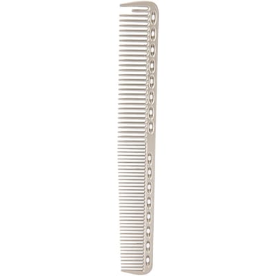 Peigne à cheveux professionnel Aluminium spatial Acier inoxydable Peigne antistatique Outils de beauté Argent