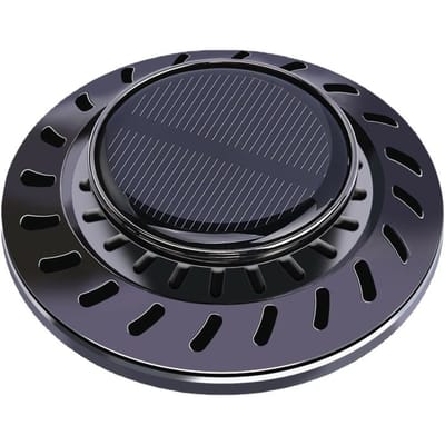Diffuseur d'Huiles Essentielles pour Voiture Rotatif Élimine les Odeurs Longue Durée Parfumé Soulage le Stress Désodorisant Noir noir