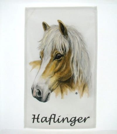 Geharo Gastendoekje Haflinger paard - katoen - 30 x 50 cm